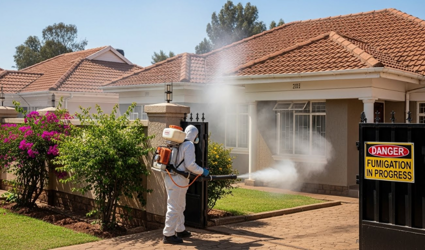 Professional fumigation services in Nairobi technician